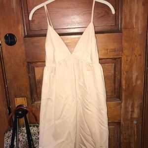 Anthro Champagne Strap Dress